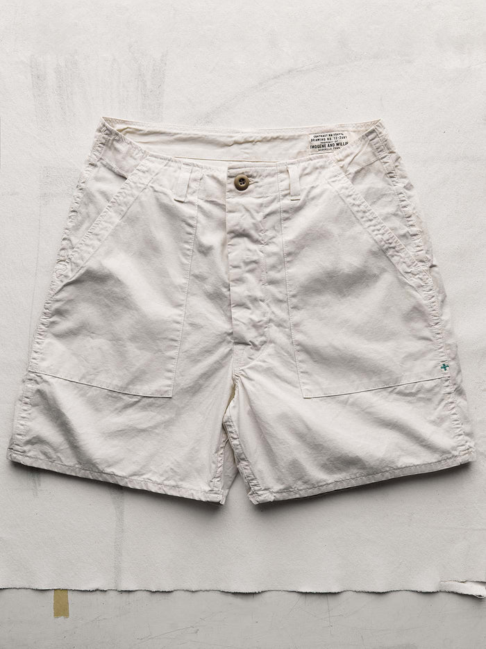 Light Gray the ripstop fatigue short in stone