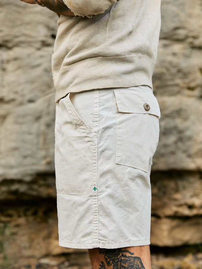 Dark Gray the ripstop fatigue short in stone