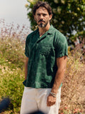 Dim Gray the serra camp shirt in painted botanic