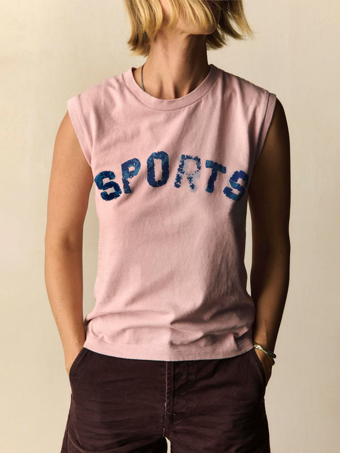 Gray the "sports" muscle tee