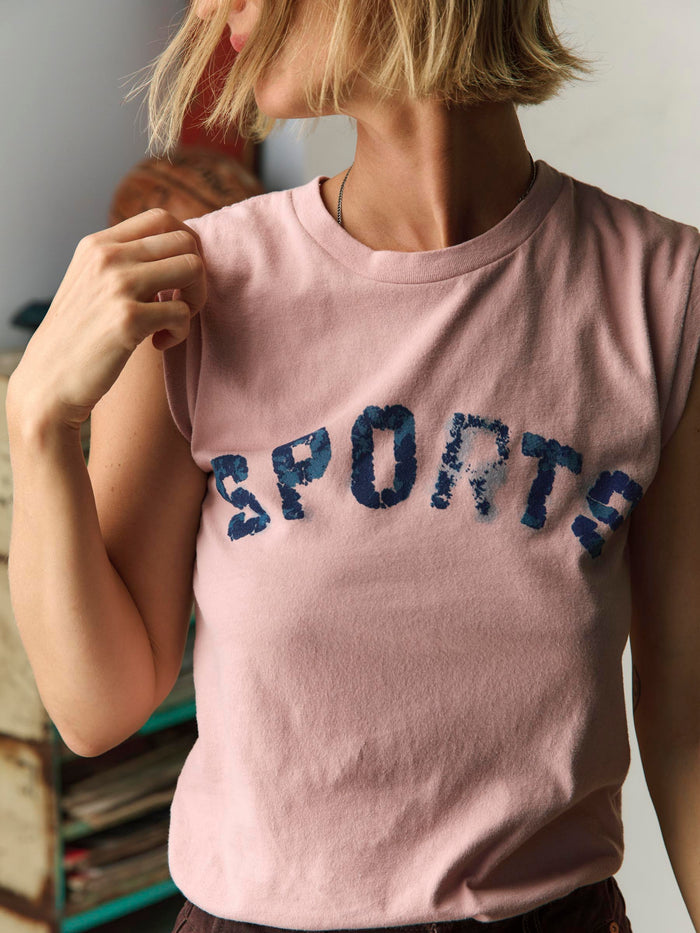 Rosy Brown the "sports" muscle tee