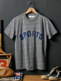 Dark Slate Gray the "sports" tee in heather grey