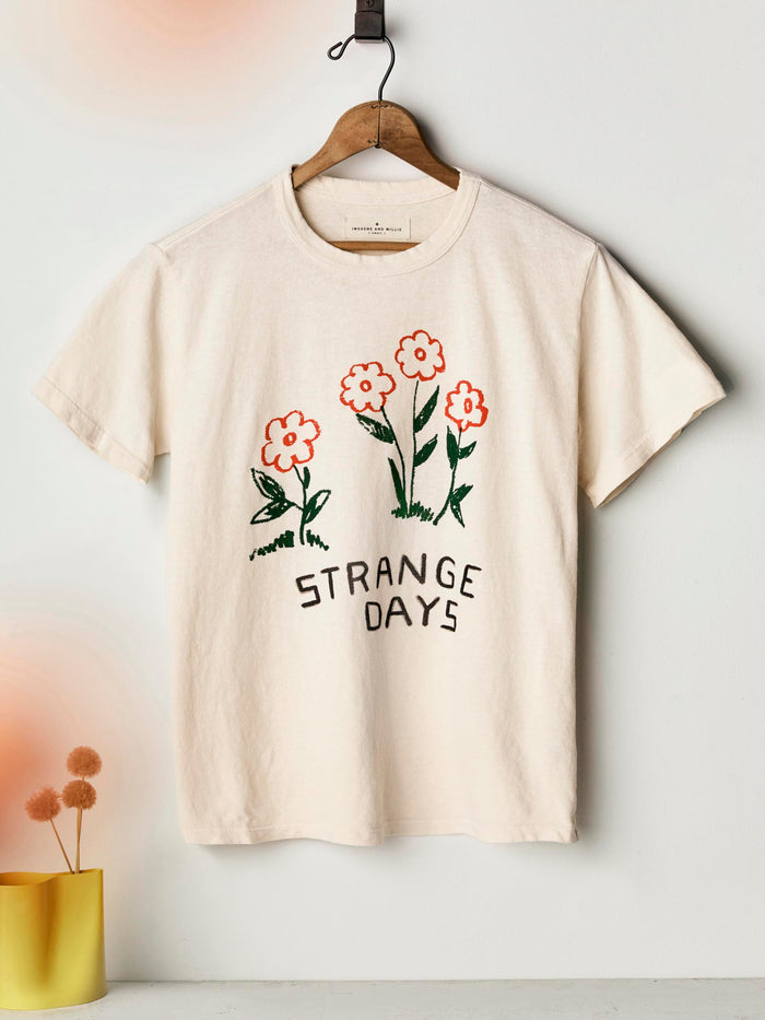 Antique White the "strange days" tee