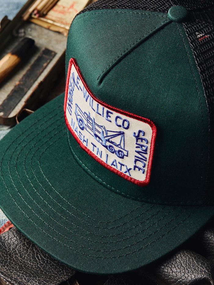 Black the "tow service" trucker