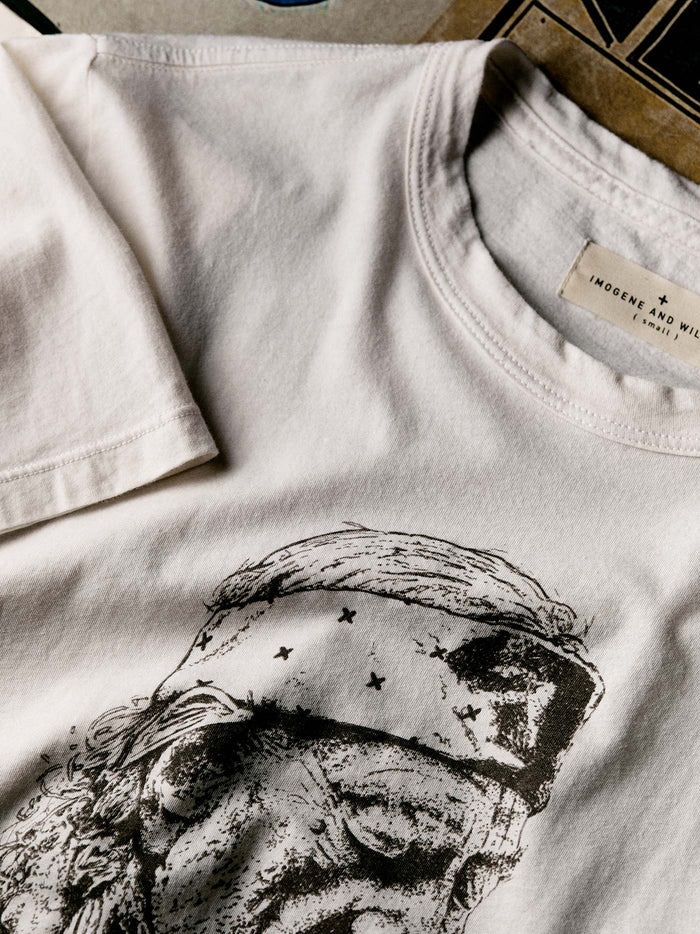 Gray the "willie" tee