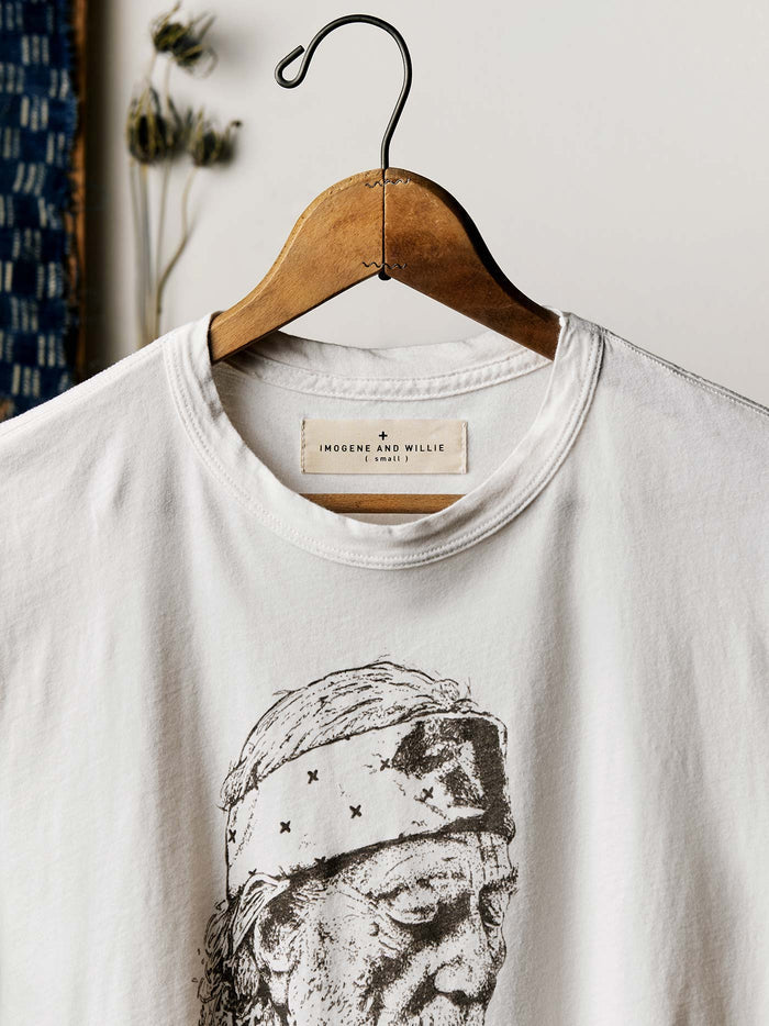 Light Gray the "willie" tee