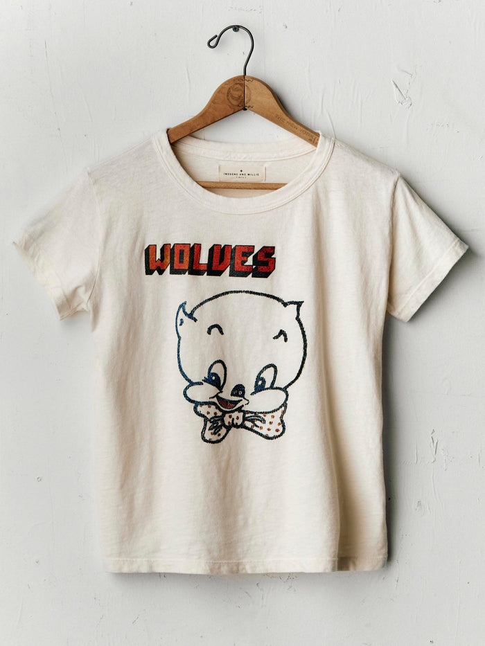 Light Gray the "wolves" drop tee