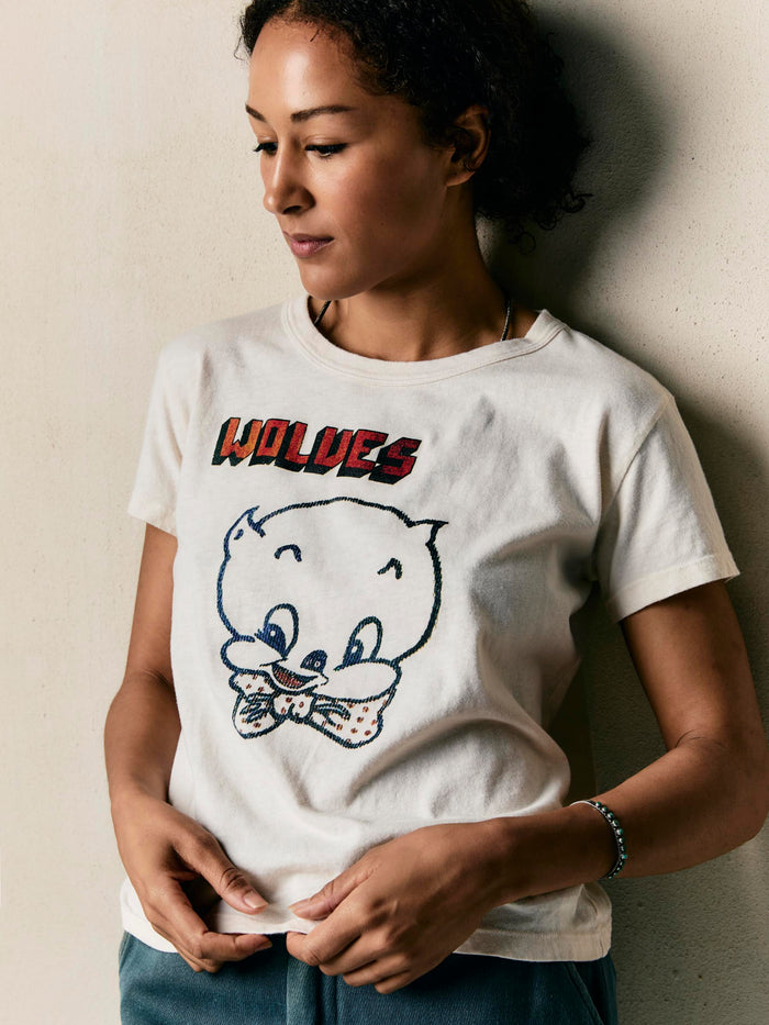 Light Gray the "wolves" drop tee