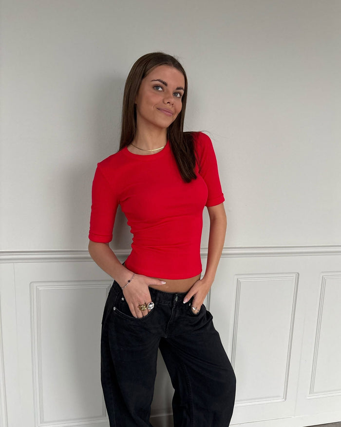 TINE 3/4 SLEEVE T-SHIRT - RED