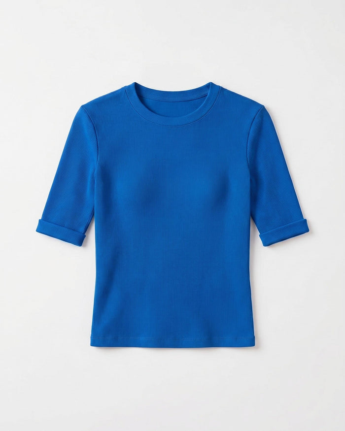TINE 3/4 SLEEVE T-SHIRT - ROYAL BLUE