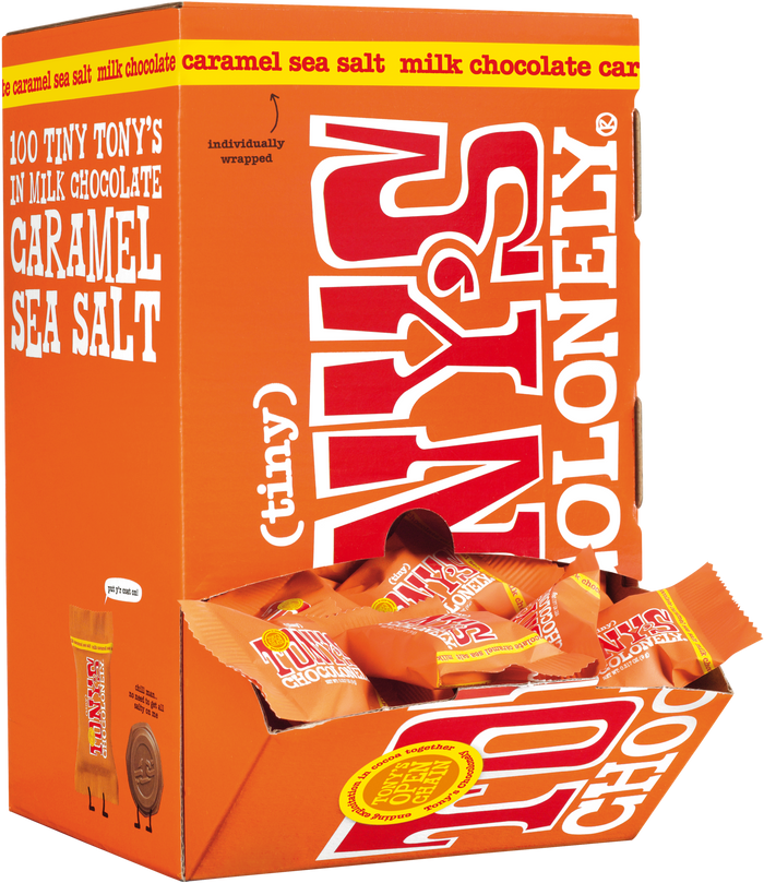 Tiny Tony's milk caramel sea salt 32%-Tony’s Chocolonely United States