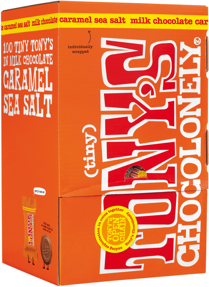 Tiny Tony's milk caramel sea salt 32%-Tony’s Chocolonely United States