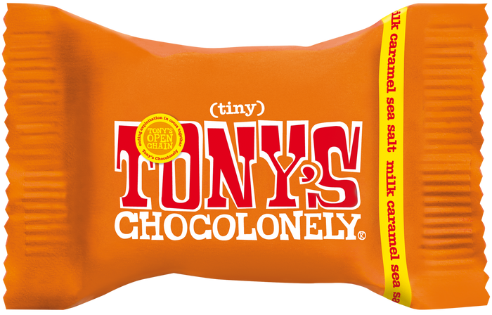 Tiny Tony's milk caramel sea salt 32%-Tony’s Chocolonely United States
