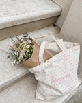 TOTEBAG - PINK DOTS