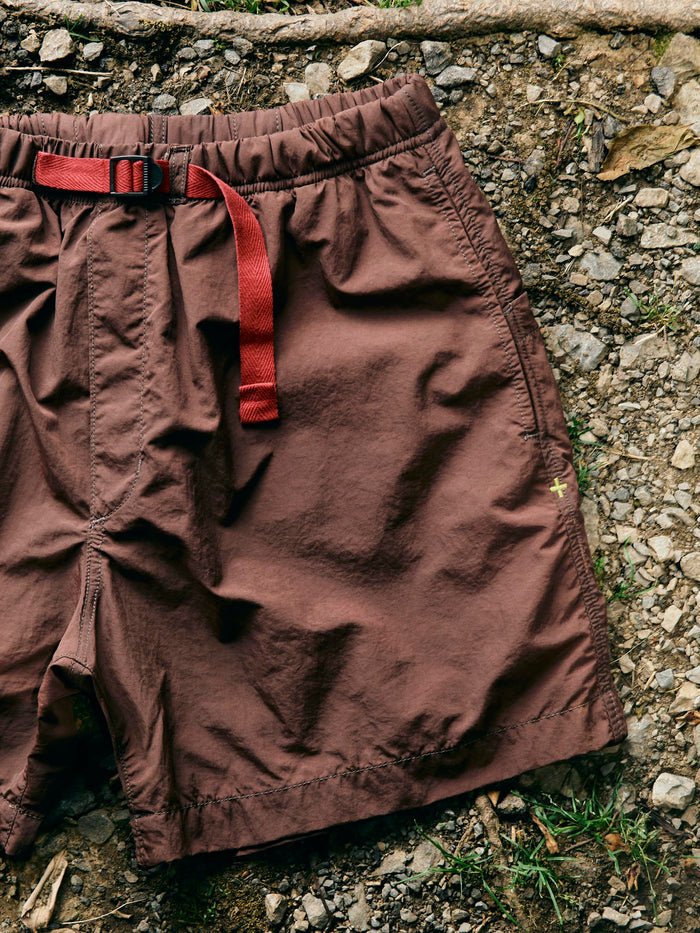 Dim Gray trail short in brown
