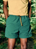 Sea Green trail short in forest green