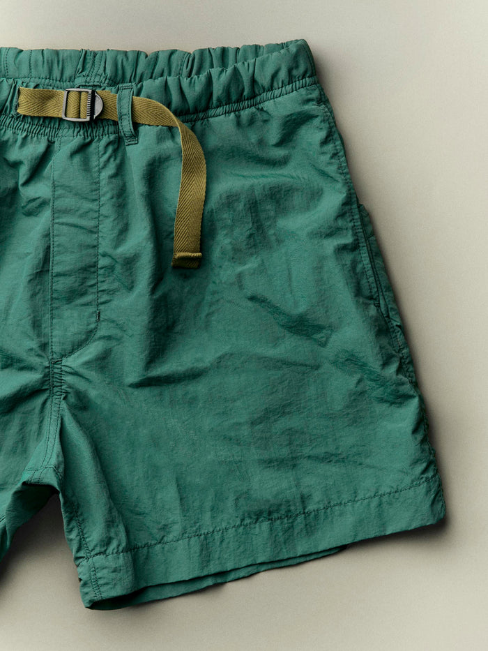 Dark Slate Gray trail short in forest green