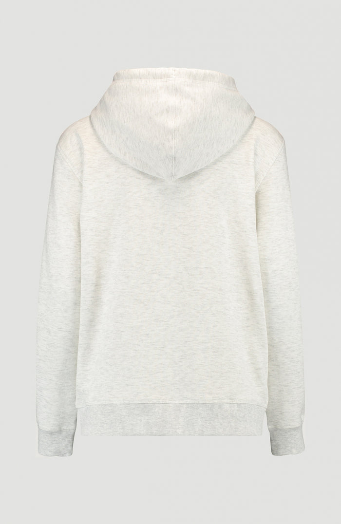 Triple Stack Full Zip Hoodie | White Melee