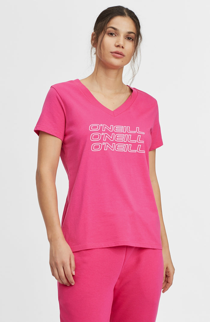 Triple Stack V-Neck T-Shirt | Cabaret -A