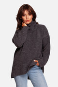 Turtleneck pullover sweartshirt - Graphite