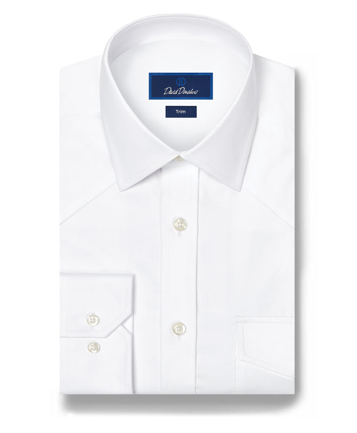 TWES4130110 | White Super Fine Twill Western Shirt