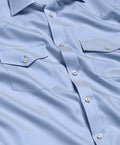 TWES4130454 | Sky Super Fine Twill Western Shirt