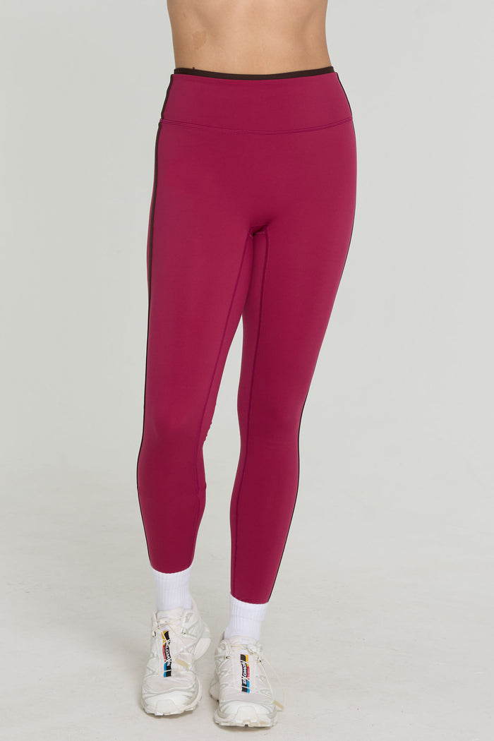 Two Tone Leggings - Crush/Espresso