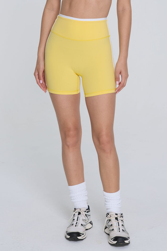 Two Tone Shorts - Daisy/White