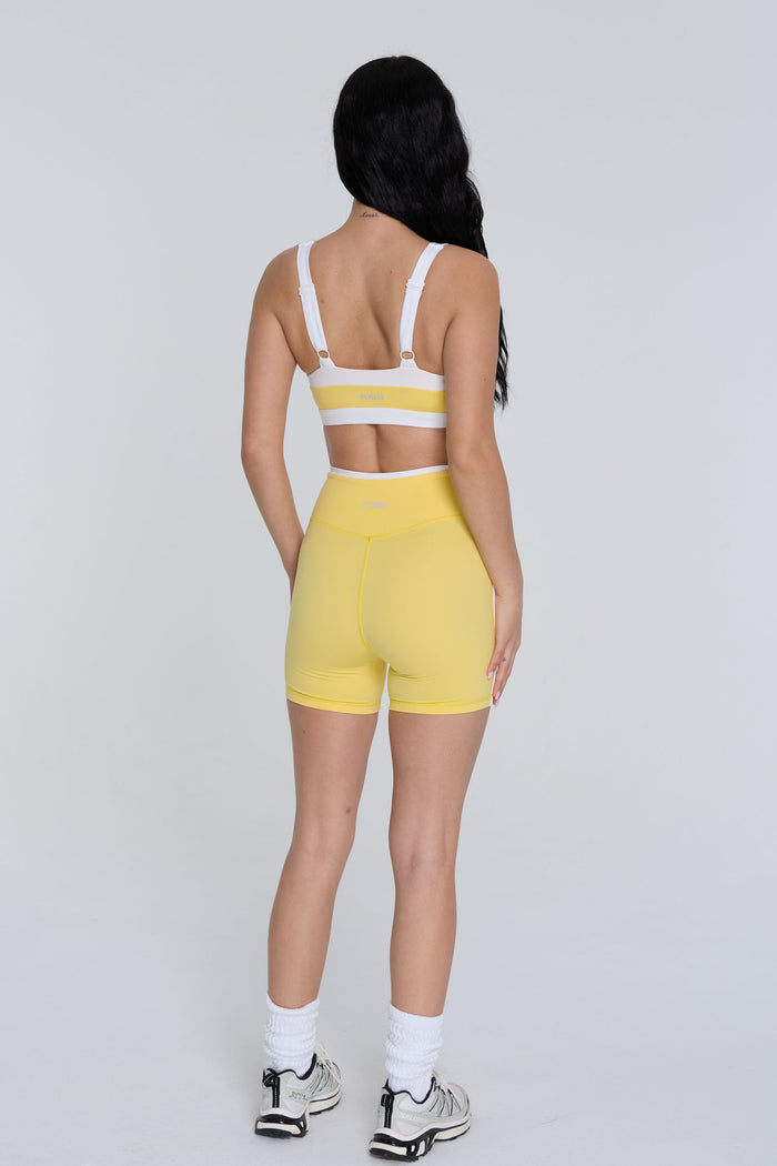 Two Tone Shorts - Daisy/White
