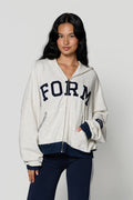 uniFORM Zip Up - Heather/Navy