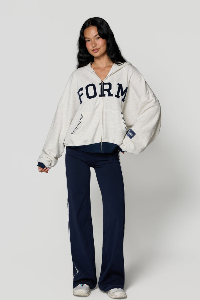 uniFORM Zip Up - Heather/Navy