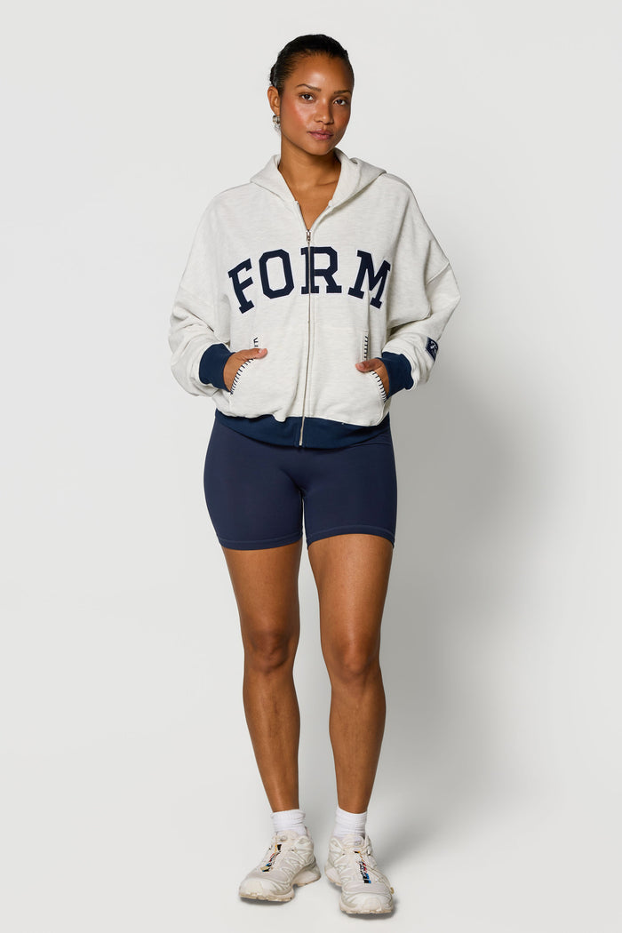 uniFORM Zip Up - Heather/Navy