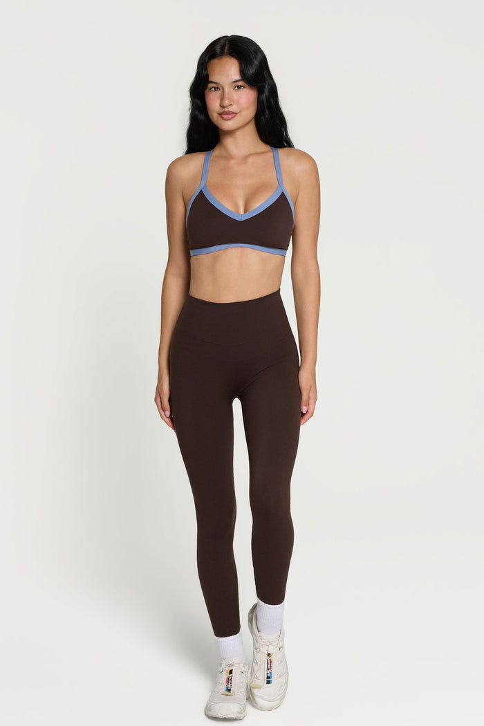 V-Neck Bra - Espresso/Glacier
