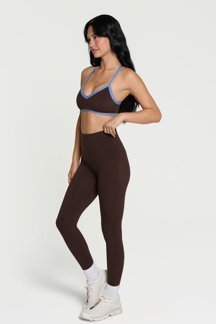 V-Neck Bra - Espresso/Glacier