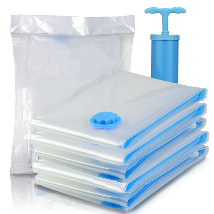 Vacuum Storage Bags Space Saver for Clothes Beddings 7 Piece