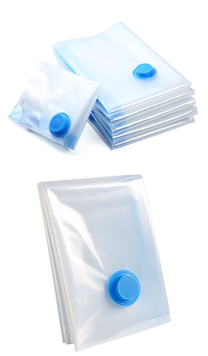 Vacuum Storage Bags Space Saver for Clothes Beddings 7 Piece