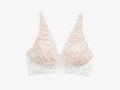 Vela Wireless Bra, White / Blush