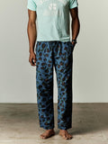 Gray ventura chore pant in blue rosette