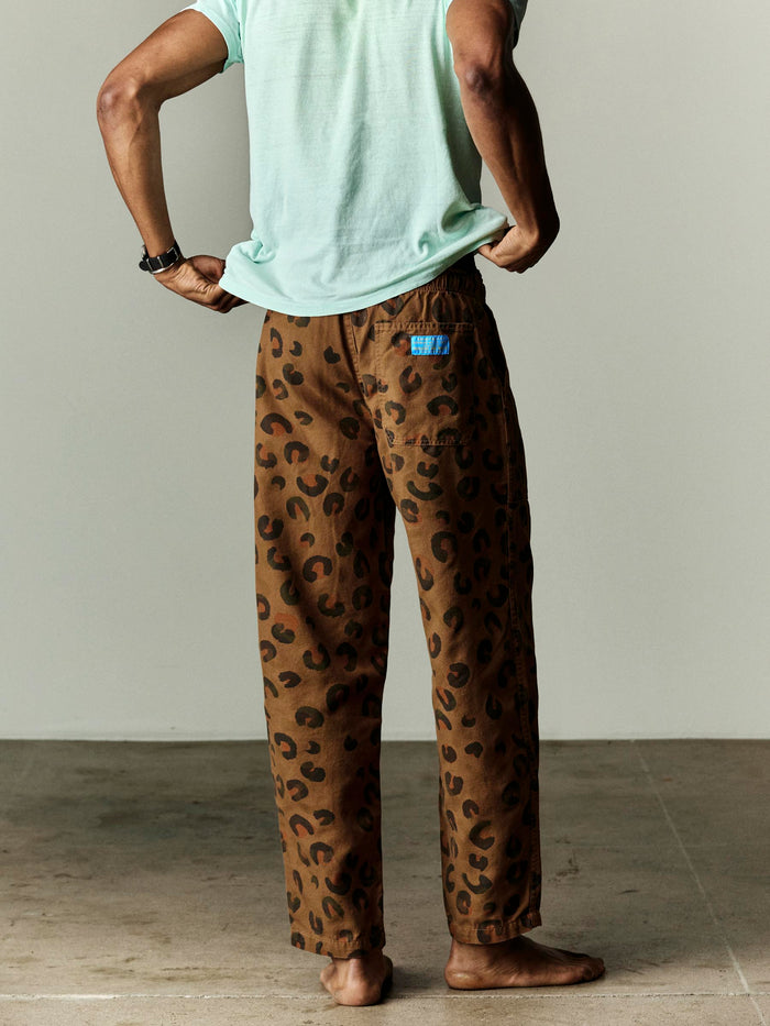 Dark Gray ventura chore pant in brown rosette