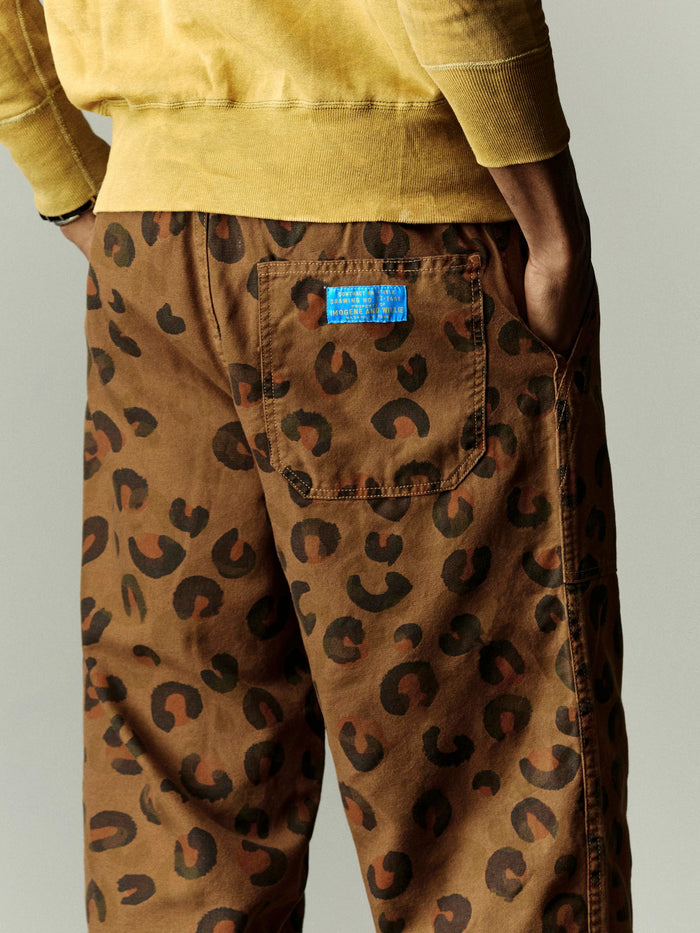 Gray ventura chore pant in brown rosette
