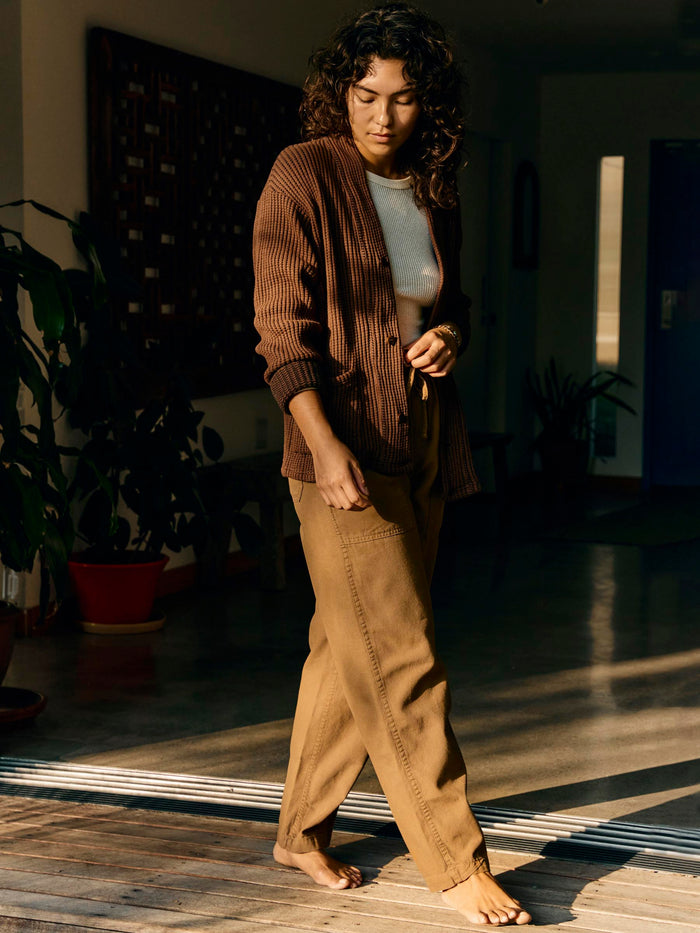 Dark Khaki ventura chore pant in field tan
