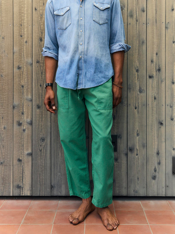 Dim Gray ventura chore pant in jade