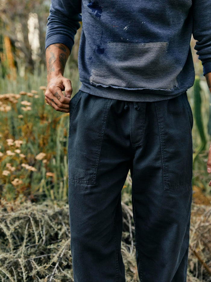 Dark Slate Gray ventura chore pant in navy