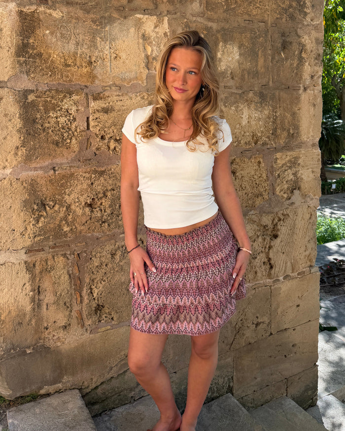 VIGGA RUFFLE TOP/SKIRT - BERRY MIX