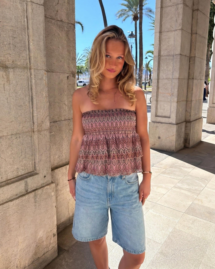 VIGGA RUFFLE TOP/SKIRT - BERRY MIX