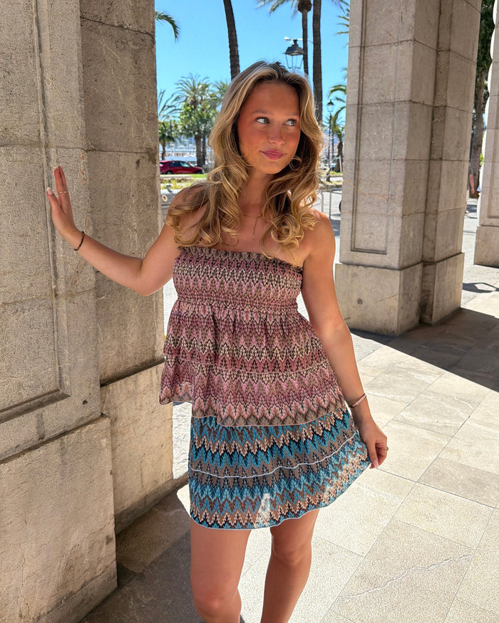 VIGGA RUFFLE TOP/SKIRT - BERRY MIX