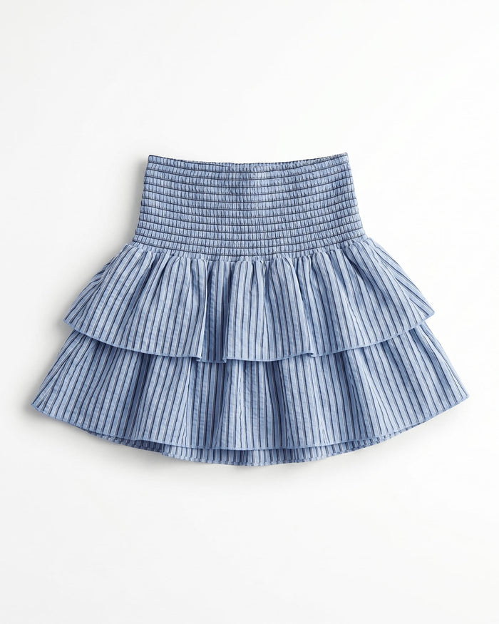 VIOLA RUFFLE TOP/SKIRT - BLUE