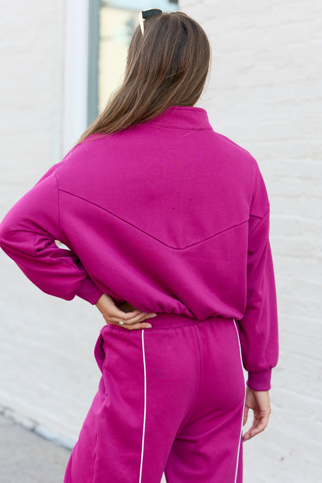 Walk It Out Magenta Track Jacket