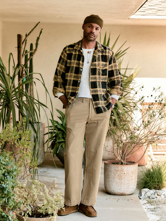 Tan wilkison trouser in field tan