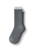 Wool Lite Crew Socks - Charcoal Grey